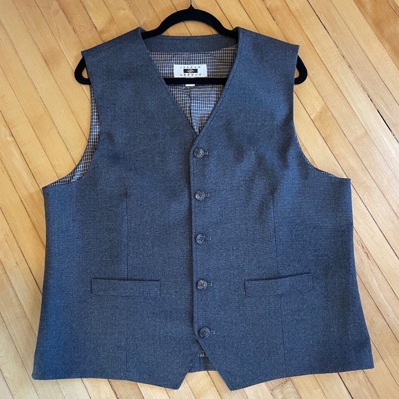 Joseph Abboud Other - JOSEPH ABBOUD NWOT Woven Stretch Button Front Vest Waistcoat Preppy Academia